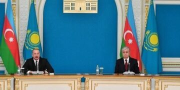 Қазақстан мен Әзербайжан Президенттері келіссөздер жүргізді