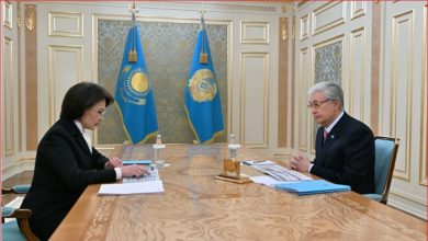 Photo of Денсаулық сақтау министрі Ақмарал Әлназарова Президентке есеп берді