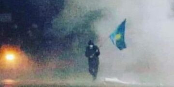 Бүлік кезінде көк туды көтеріп жүрген жігіт табылды