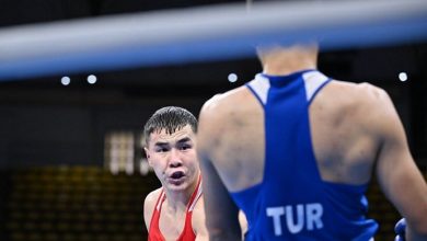 Photo of Бокс: Мұхаммедсабыр Базарбайұлы екінші жекпе-жегінде де жеңіске жетті