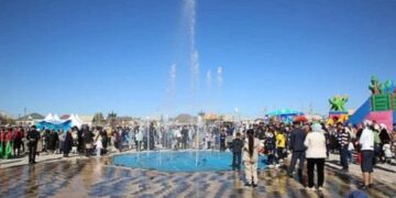 Жаңақорған ауданының орталығында жаңа саябақ ашылды