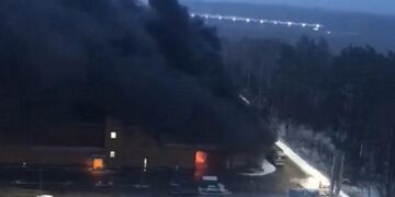 Мәскеу облысында тағы бір ірі сауда орталығы отқа оранды