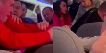 Ұшақ ішінде төбелескен мас орыстар Дубай аэропортында қамауға алынды
