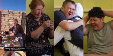 Қара бетперде киген жігіт тағы бір отбасына пәтер сыйлап кетті