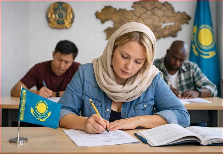 Қазақстанда тұрғысы келетін шетелдік қазақ тілінен сынақ тапсырады