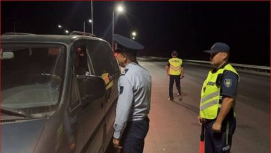 Photo of Полицейлер жол апатының алдын алу шараларын жасап жатыр (видео)