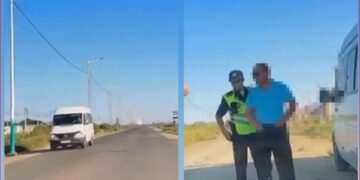 Полицейлер өздерінен қашқан мас жүргізушіні тап бастырмай ұстады