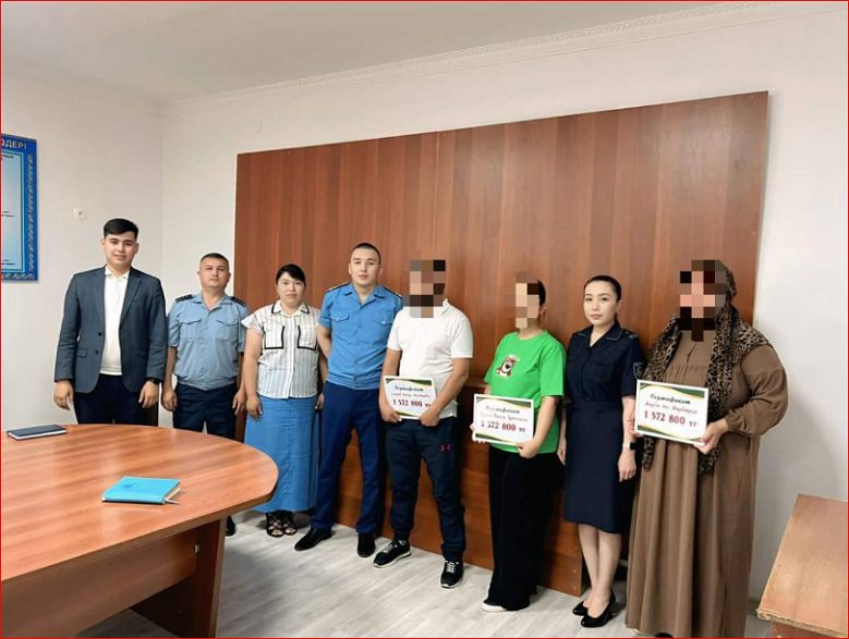 Қызылордада пробациядағы 3 азамат мемлекеттен қайтарымсыз грант алды