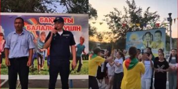 Полиция қызметкерлері балаларға қауіпсіздік ережелерін түсіндірді