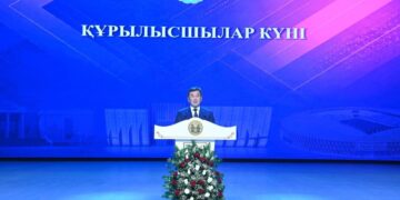 Қызылордада Құрылысшылар күніне арналған салтанатты шара өткізілді