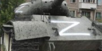 Қарағанды облысында танкке «Z» деген белгі салған адам ұсталды